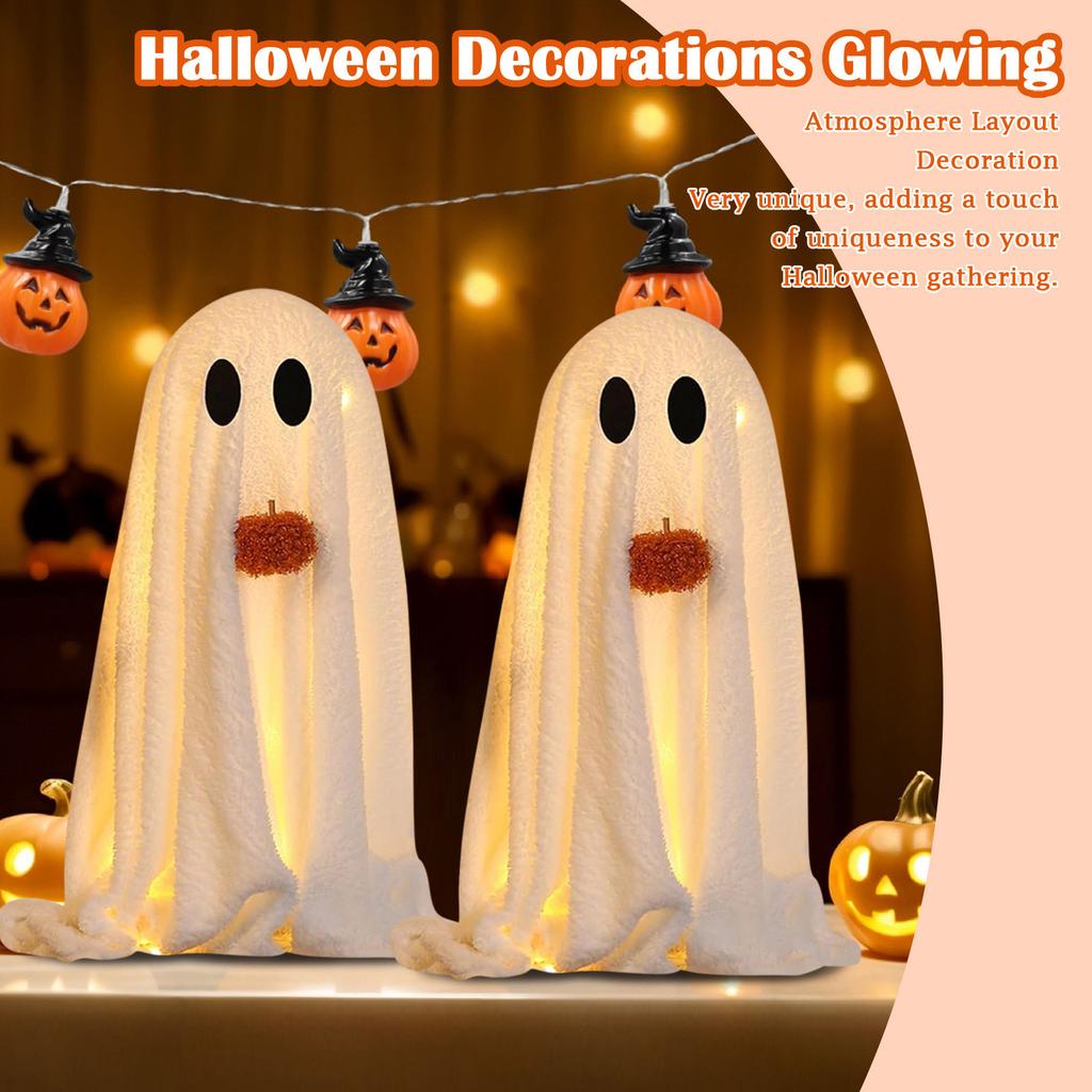 Halloween Decorations  Glowing Halloween Decorations Indoor Cute Tabletop Decorations For Party Home Kitchen And Fireplace