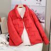 Women's 2022 Petite White Duck Down Short Jacket - Lightweight, Stylish, Trendy Stand Collar Winter Coat
