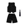 Boys Girls Summer Royal Blue Vest Shorts/Skirt Photograph Dress School Kids Uniforms Children's Day Performance Dance Costume