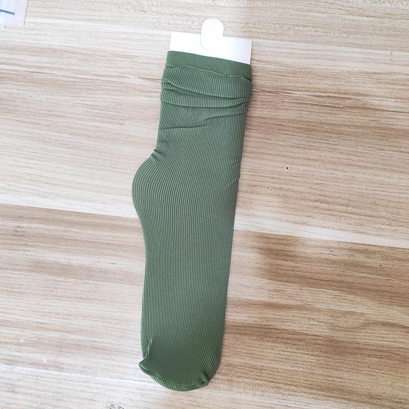 Spring/Summer Breathable Cotton Socks: Thin, Anti-Pilling, Seamless Postpartum Comfort, Solid Color, Casual Fashion