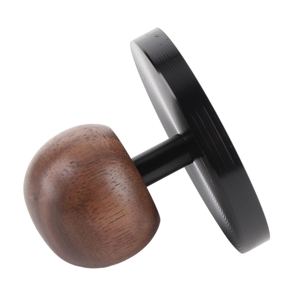 Spherical Wooden Handle Coffee Tamper Aluminum Alloy Coffee Tamping Tool  Coffee Making