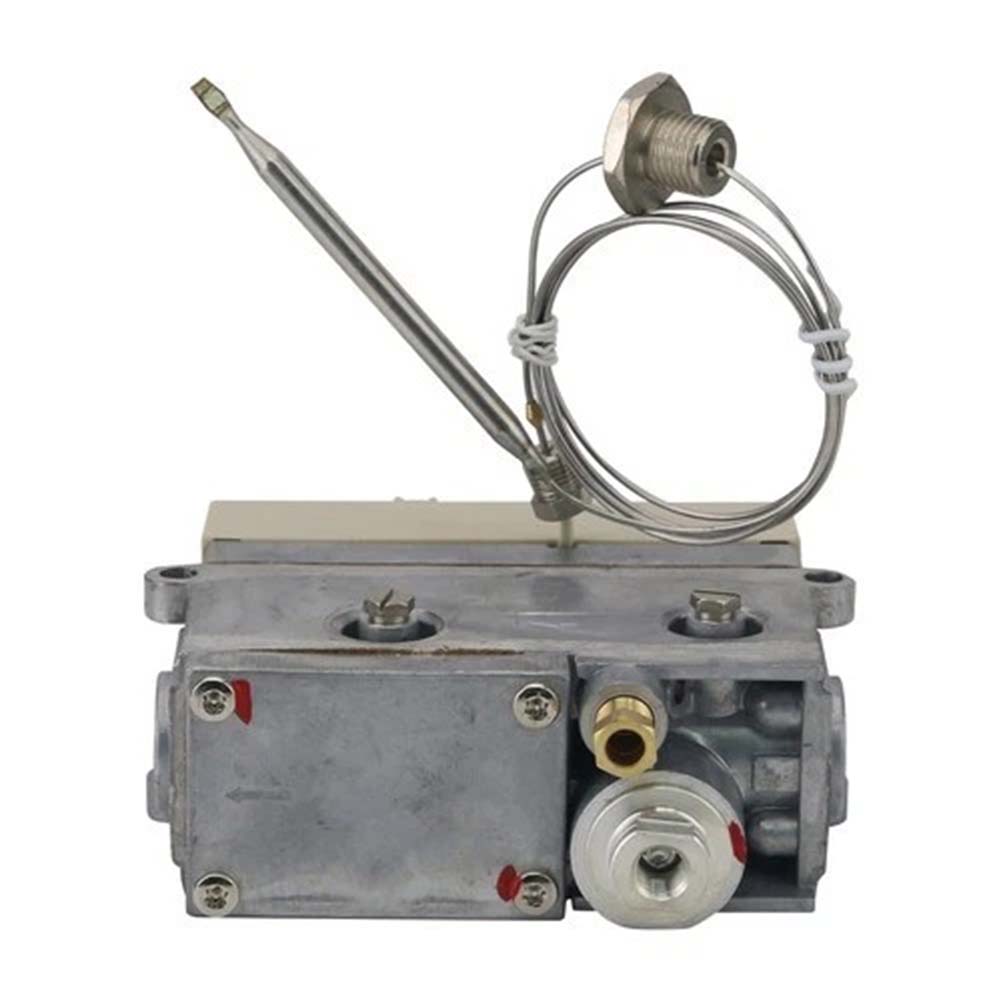 Gas Valve 0085AQ0287 Thermostatic Type for Commercial Kitchen Use 120-200C Rp1/2 Rp3/8 Inlet M4X7 Flange Mounting