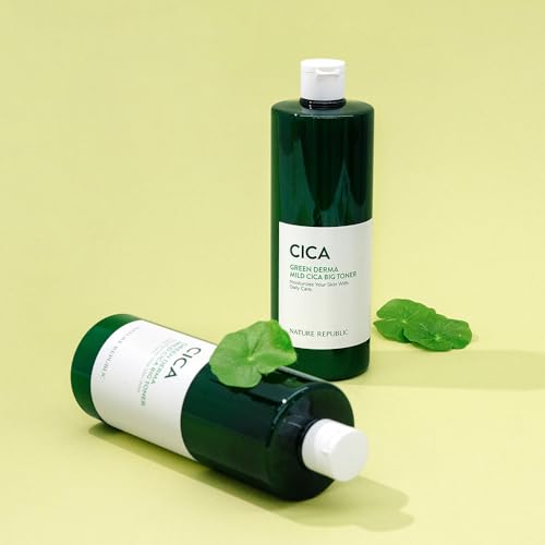NATURE REPUBLIC Green Derma CICA Großer Toner Große Kapazität Lotion Feuchtigkeitsspendend Enthält Centella Asiatica Extrakt