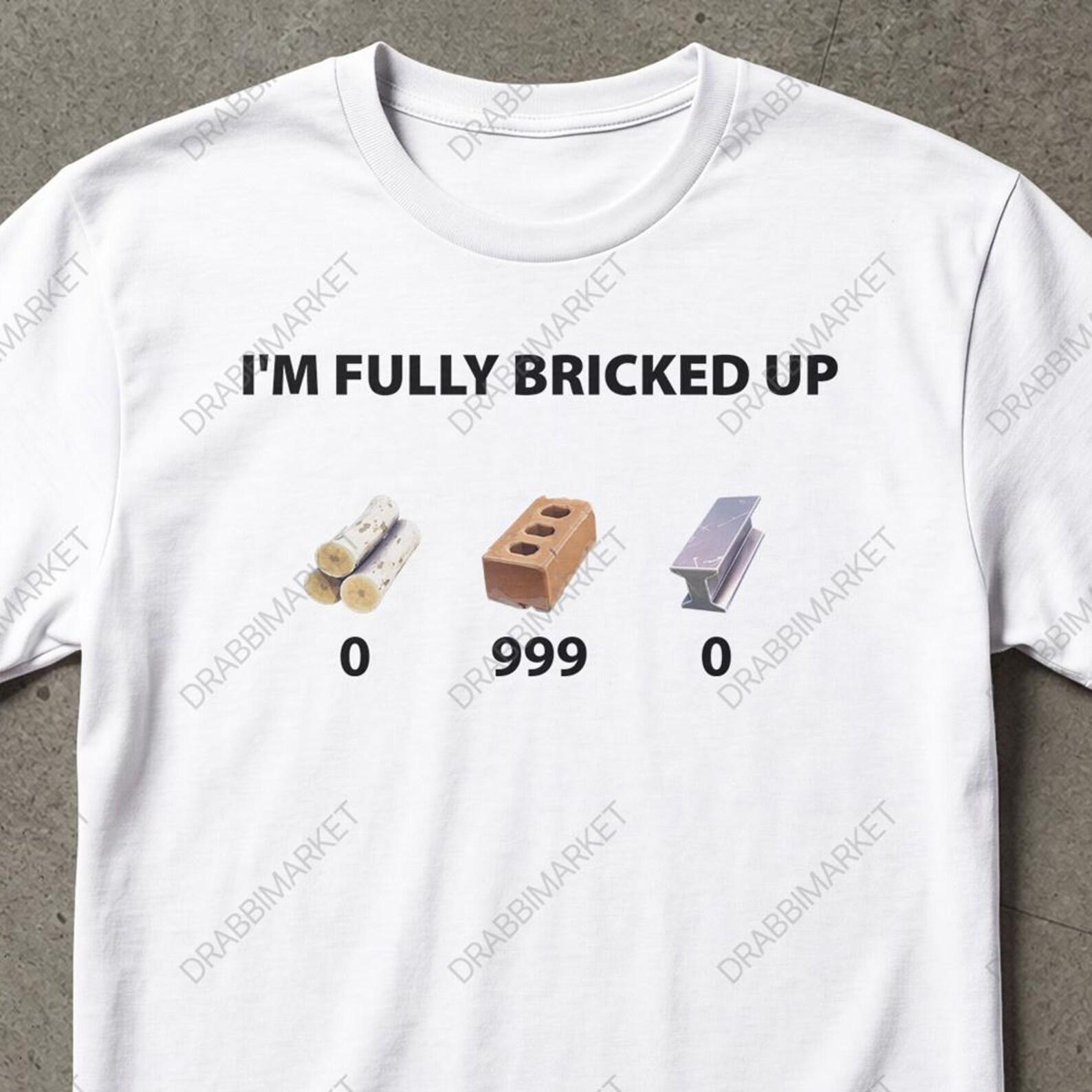 I m Fully Bricked Up Funny T Shirt Gifts For Friends, Game Shirt, Absurd Shirt S