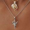 Pandora Cupid Sculpture Design Pendant Women pendant Silver 763663C00