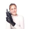 Women's Sheepskin Leather Riding Gloves - Autumn/Winter Warmth & Protection for Outdoor Use