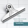 Stainless Steel Mountain Clip Collection: Extra Large, Small Book and Bill Clips for Drawing Boards