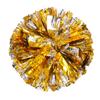 Cheerleading Pom Poms with Handle Cheerleader Squad Spirited Pompoms Metallic Foil Cheer Hand Flowers for Team Spirit Sports Dance Cheering Party