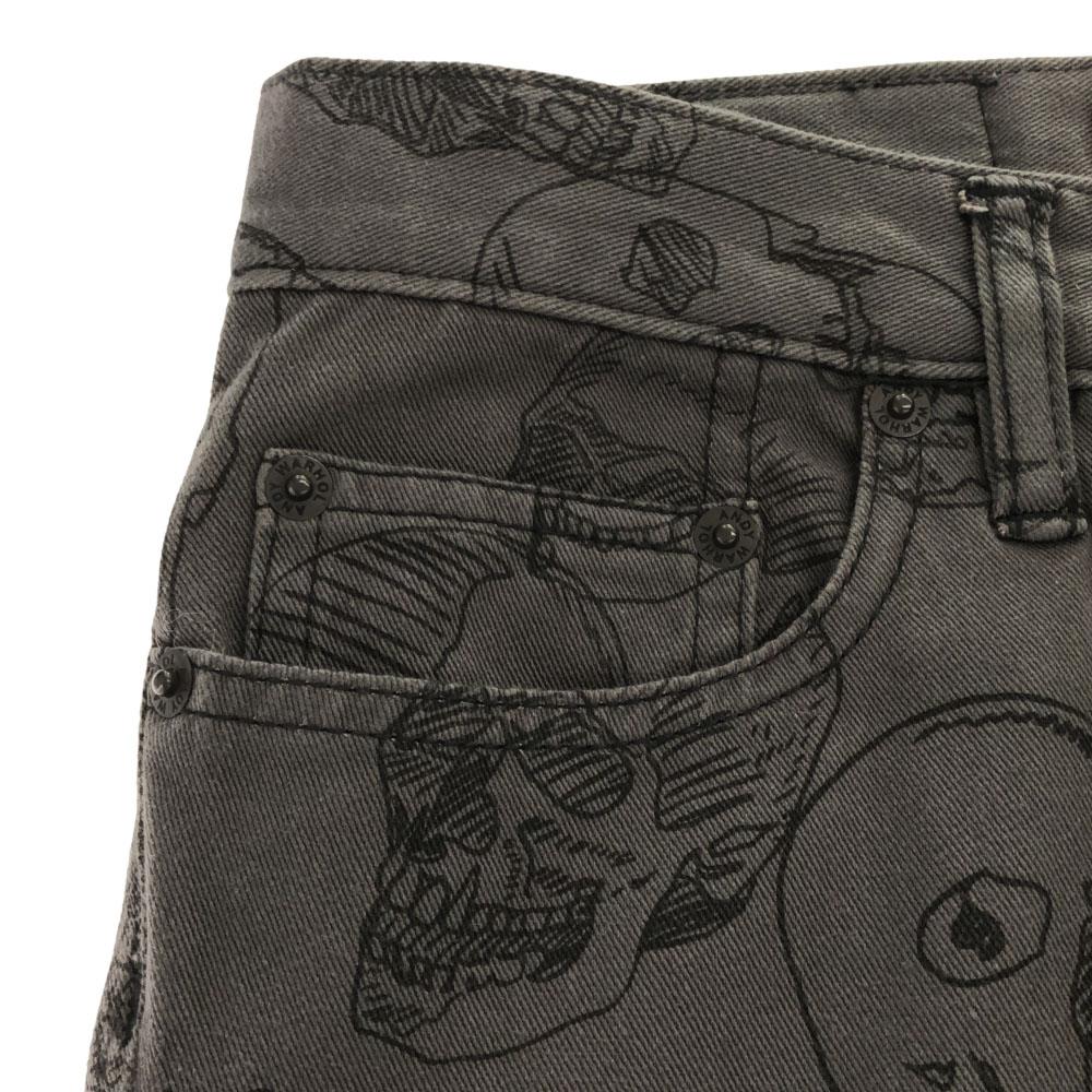 ANDY WARHOL BY HYSTERIC GLAMOUR Made In Japan Skull Pattern Slim Pants Women Used