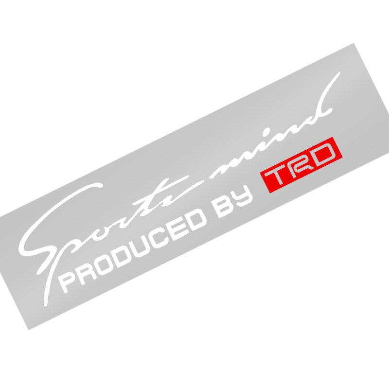 1Pcs Car Front Head Light Eyebrow 3D Sticker Decorator Sport Design For Toyota TRD Century Auris FCV Mirai Premio Yaris Camry