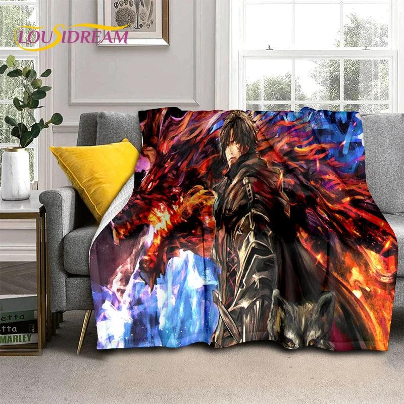 Final Fantasy Series Games Soft Flannel Blanket for Beds Bedroom Sofa Picnic,Throw Blanket for Cover Outdoor Leisure Nap Gift