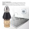 Stainless Steel Sewer Jetter Nozzle Quick Connect Drain Cleaning Jetter  Pipe Blockage Removal