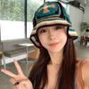 Spring and Autumn Japanese Style Fresh Hollow Flowers Knitted Fisherman Hat for Women Sweet and Versatile Face Showing Small Wool Hat Trendy