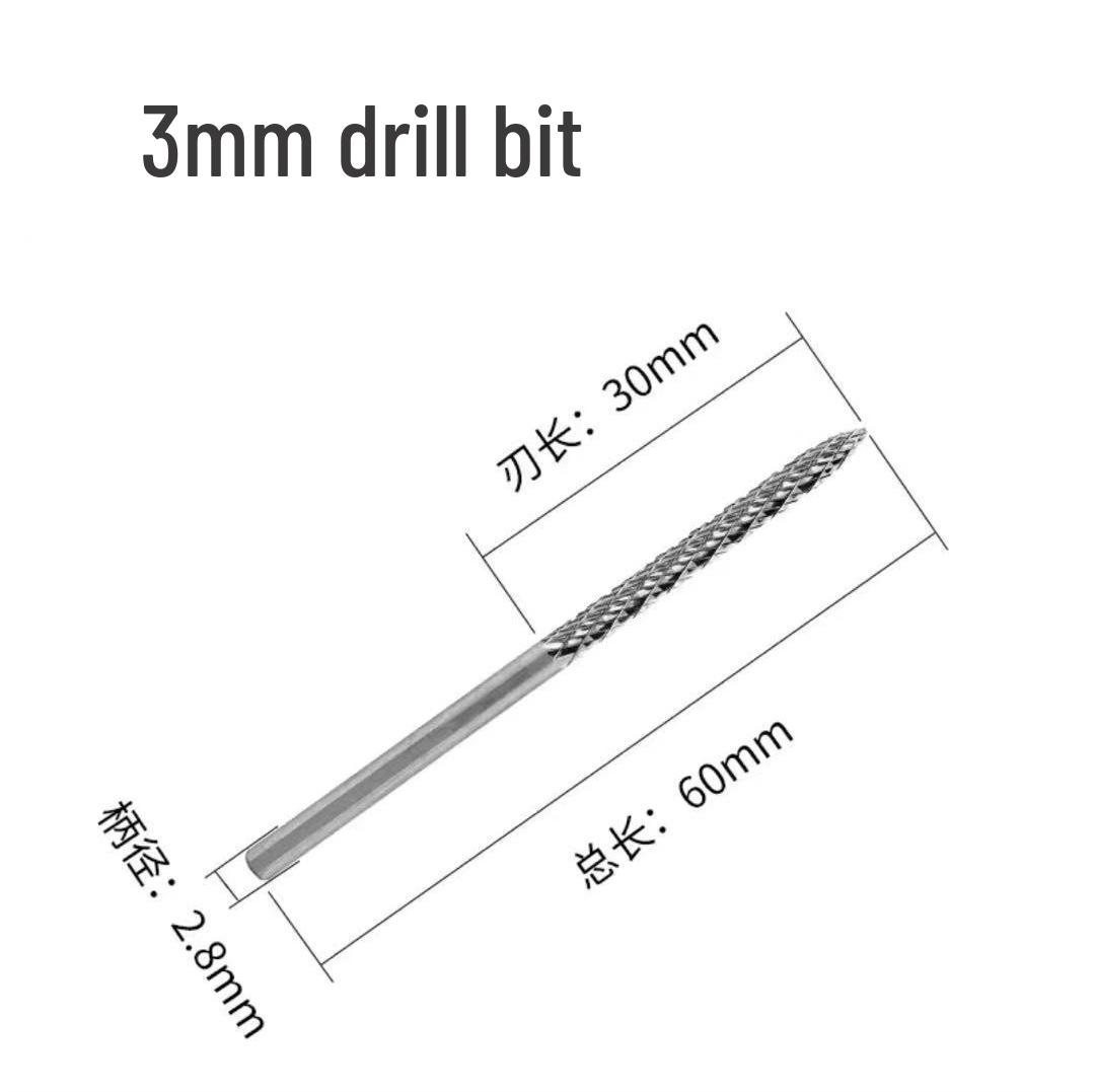 

Mushroom Nail High Carbon Steel Tire Repair Drill Bit Set (3, 4.5, 6mm)