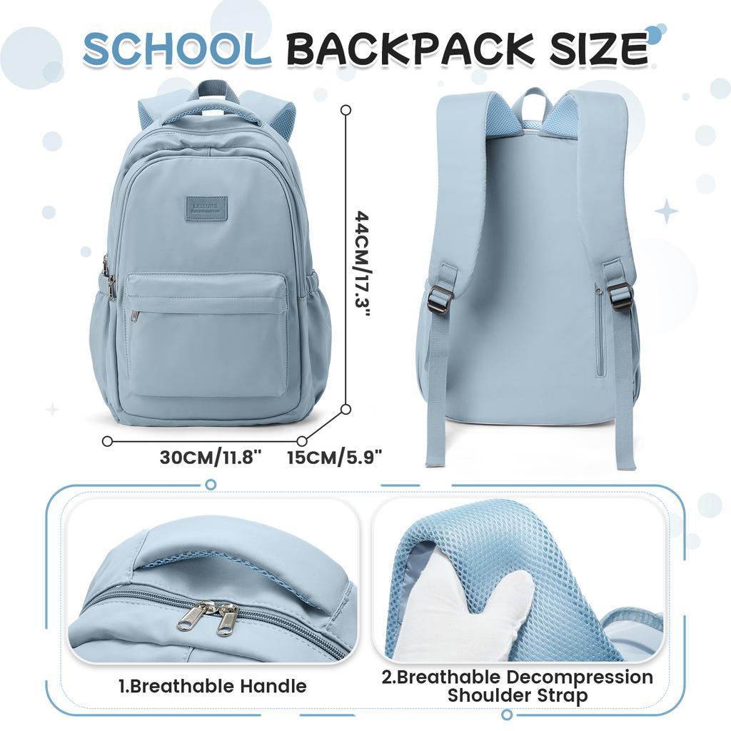 New Fashionable High Capacity College Backpack, Trendy Laptop School Bag, Cute Girl Travel Book Bag High School Casual Backpack