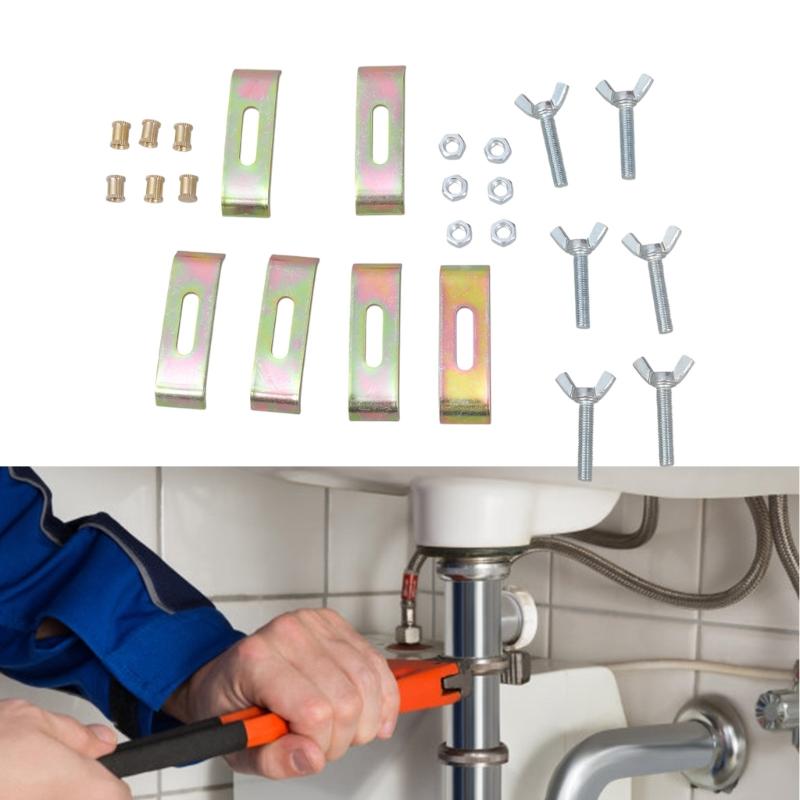 Pack of 6 Undermount Sink Brackets High Strength Support clip  Undermount Sink clip  set for Kitchen & Bathroom Sinks