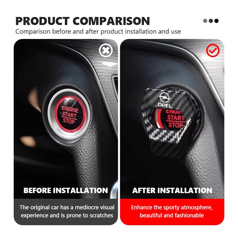 Car Ignition Button Cover Anti-Scratch Push Start Button Decor For Opel Insignia Astra G J F K Vectra C H Corsa C B D Omega