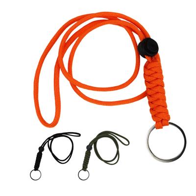 Paracord Key Lanyard Heavy Duty Breakaway Neck Strap with Quick Release Adjustable for Outdoor Hiking Running Cycling