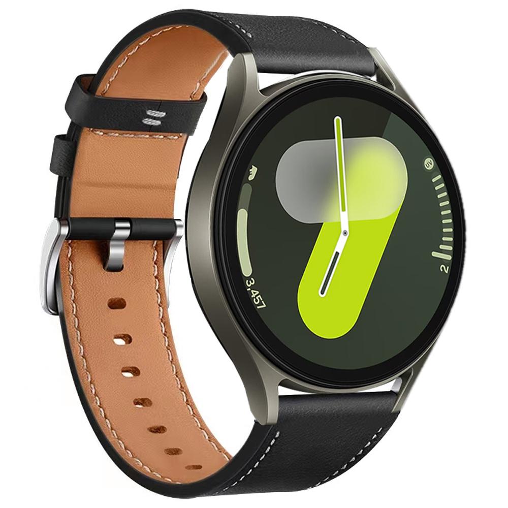 Klassisches 20mm Lederarmband für Samsung Galaxy Watch 7/6/4/5 44mm 40mm Klassische Schnellverschluss-Armbänder Watch7 LTE 44mm Armband 22mm Armbänder