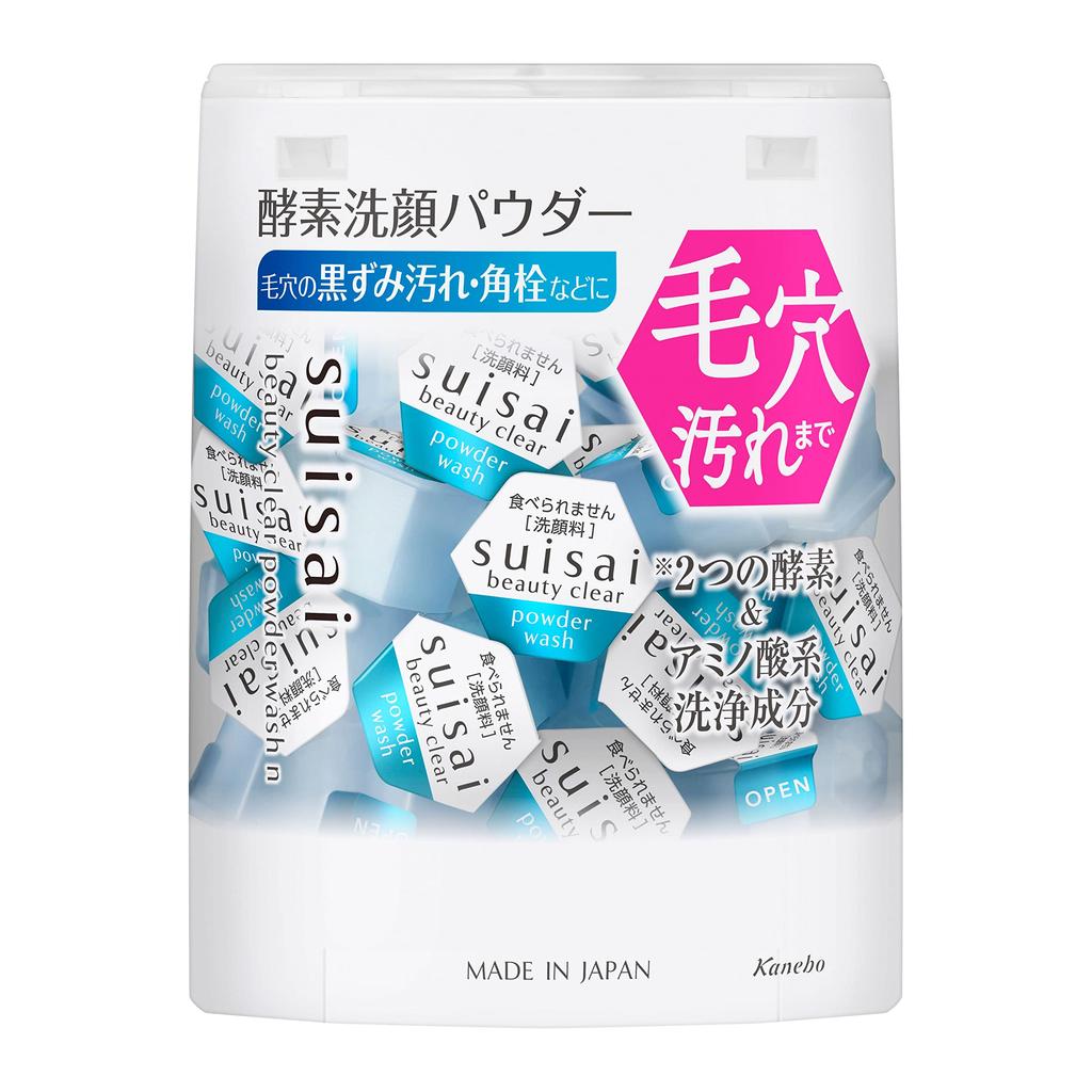 Suisai Beauty Clear Enzyme Powder Face Wash 32x0.4g - Pore-cleaning, Blackhead Removal, Exfoliating Skincare