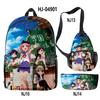 Classic Novelty Peculiar Cool School-Live 3D Print 3pcs/Set pupil School Bags Travel Laptop Backpack Chest Bag Pencil Case