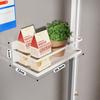 Magnetic Spice Rack Organizer Refrigerator Spice Rack Single Tier Fridge Spice Storage Shelf Kitchen Space Saver