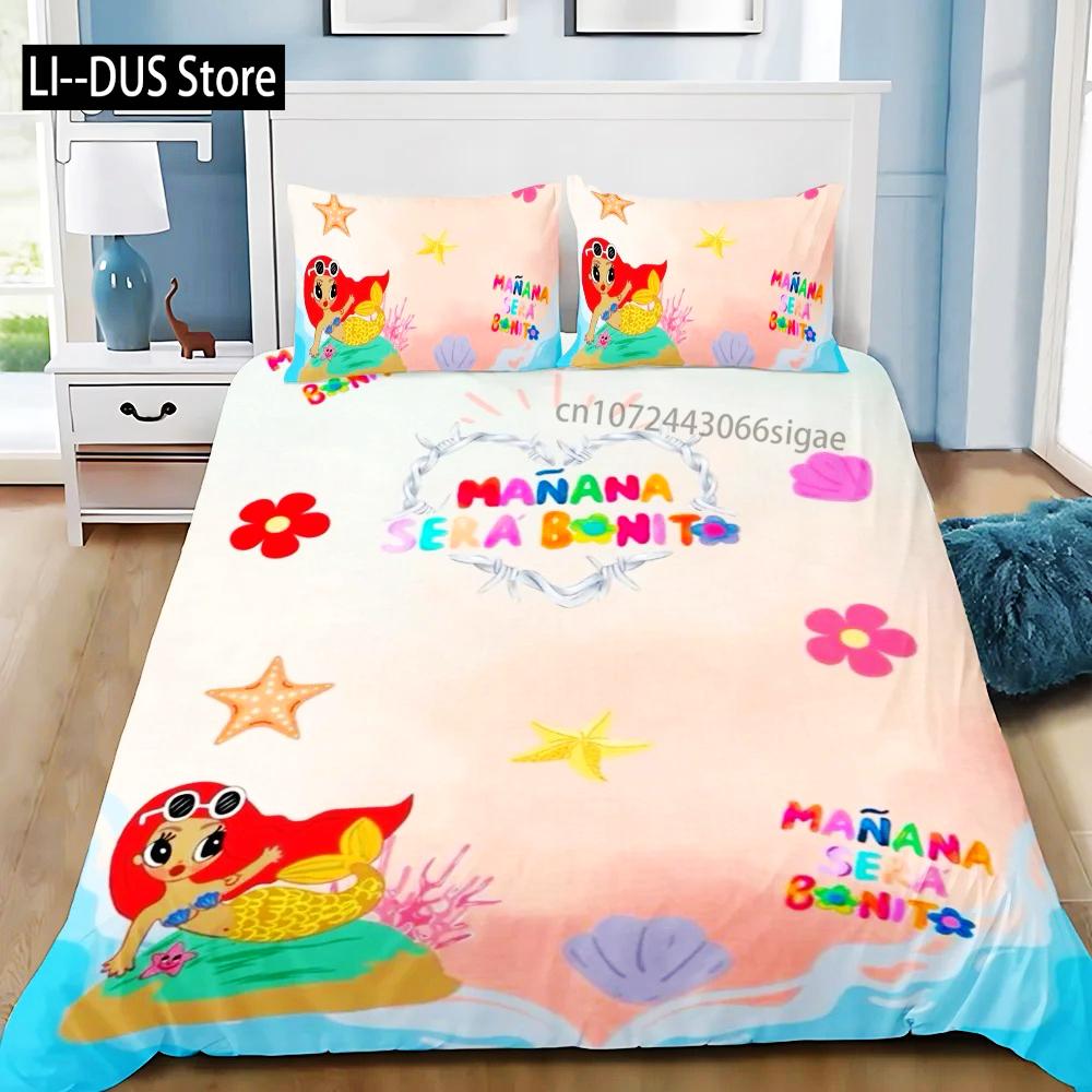 Schönes Karol G Manana Bettbezug Kissenbezug Bettwäsche Set Erwachsener JungeMädchen Schlafzimmer Dekoration Kinder Geschenk Einzel Doppel Große Größe