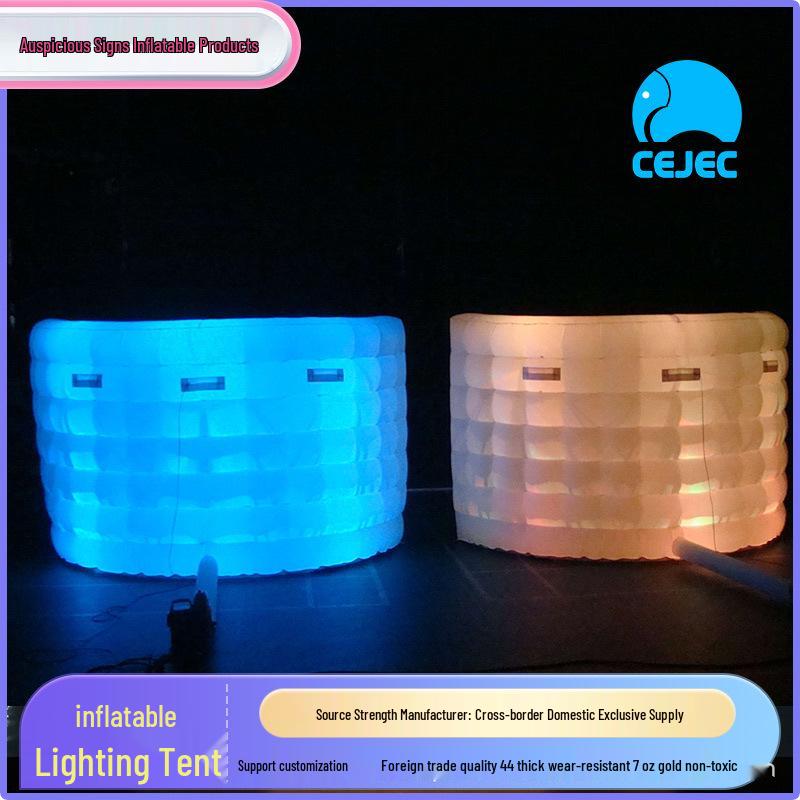Inflatable Light-Up Rainproof Camping Tent for Outdoor Events and Parties