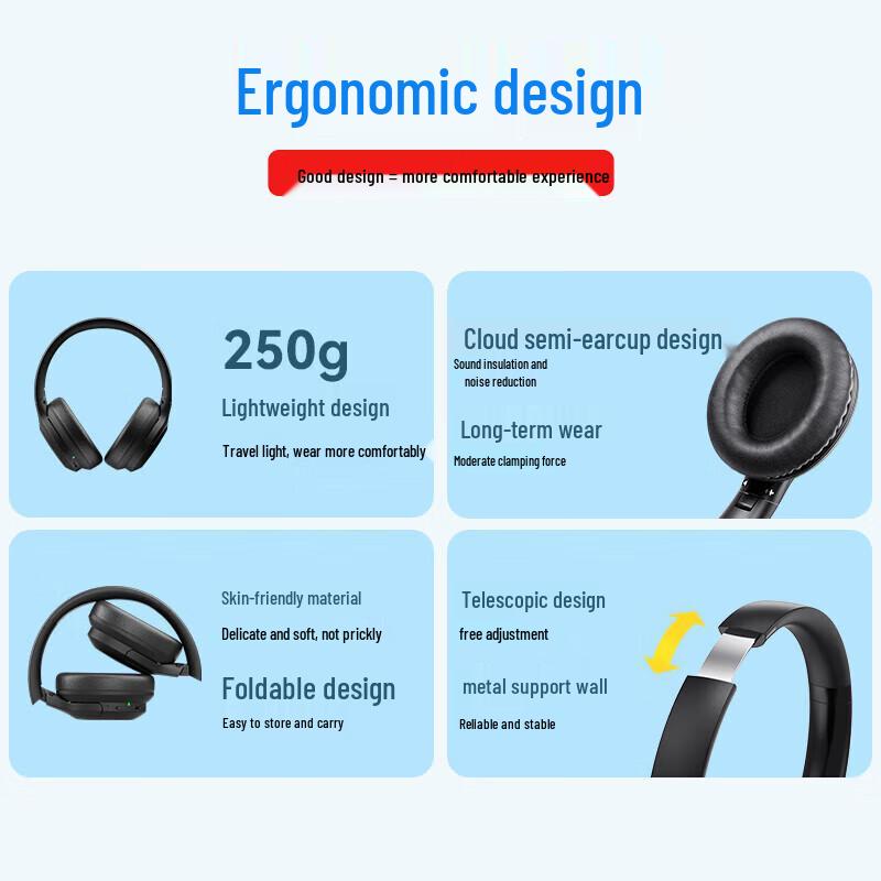 Aigo WY100 Youth Wireless Noise-Cancelling Headphones