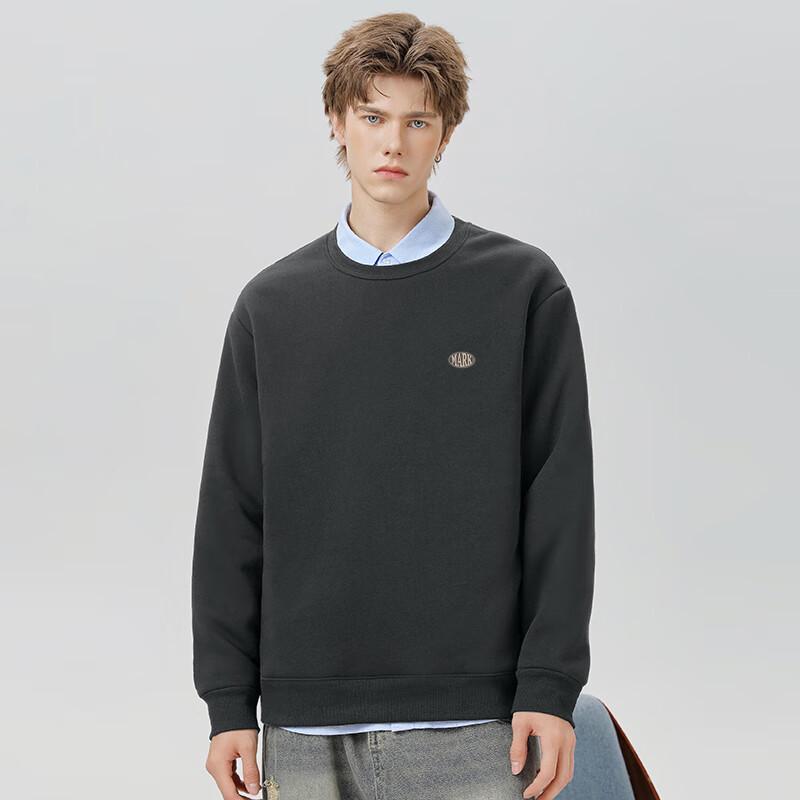 Męska gruba bluza z okrągłym dekoltem z polaru jagnięcego Mark Fairwhale