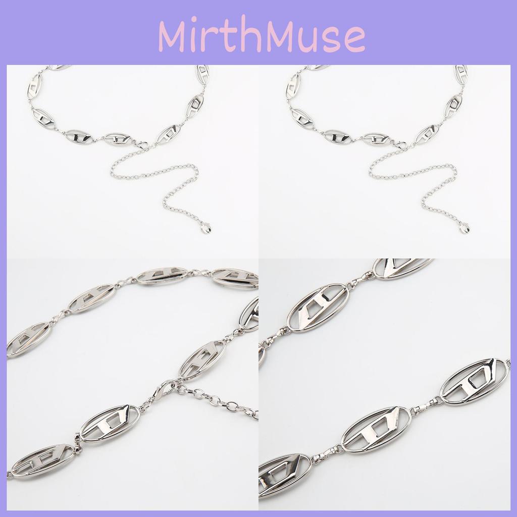 Metal Dletter Silver Chain Waist Chain Adjustable Skirt Jeans Versatile