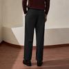 Qipai Men's Fleece-Lined Stretch Knit Casual Business Trousers