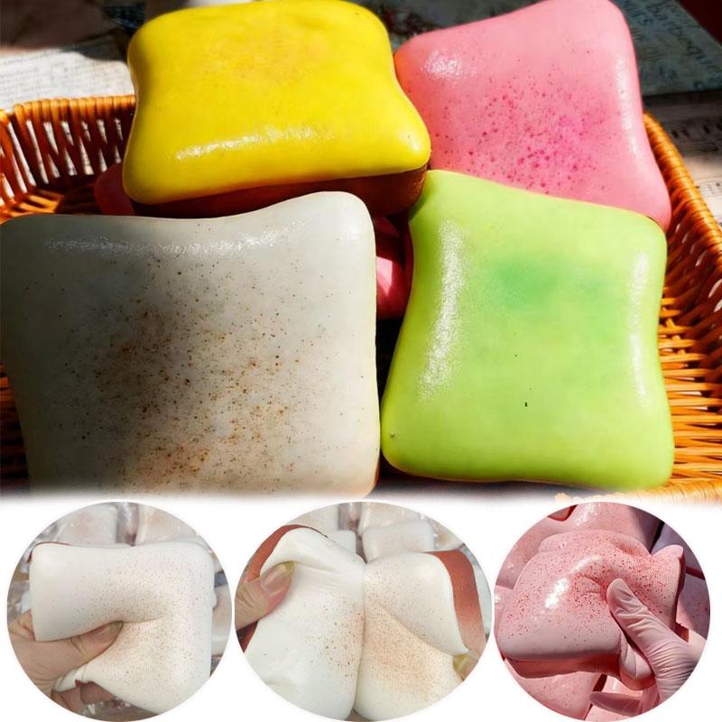 Simulated Toast Bread Squeeze Toy Slow Rising Fidget for Kids Anxiety ADHD