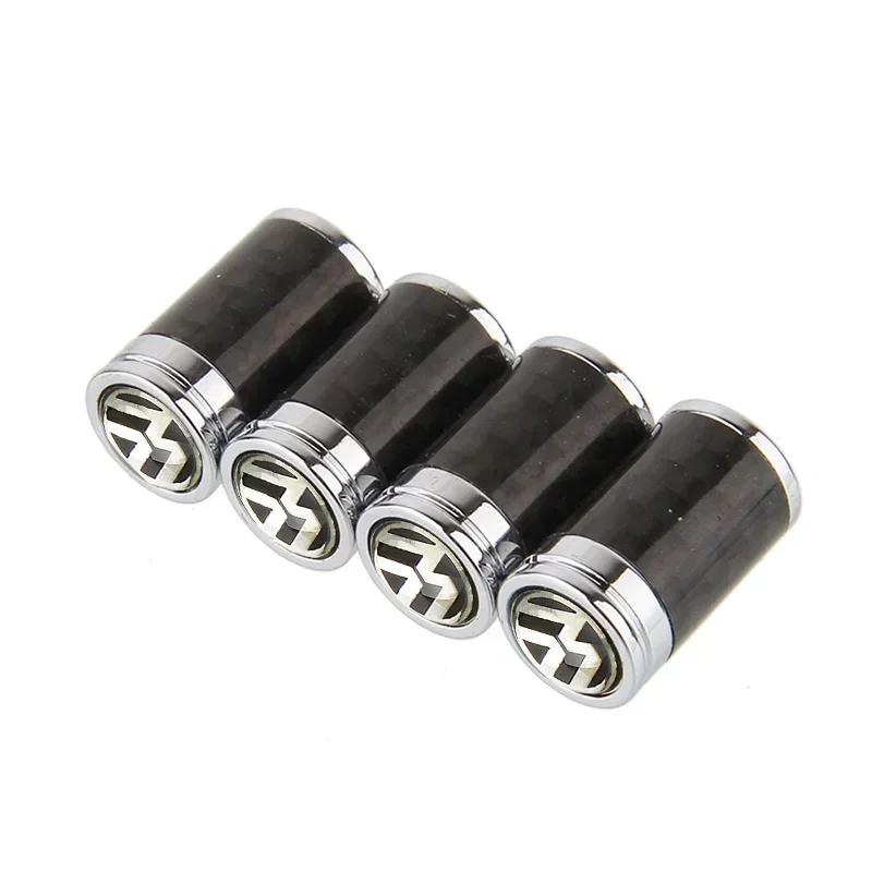 New 4pcs Car Wheel Valve Caps for Volkswagen Passat Tiguan Golf Bora Jetta Beetle Scirocco Sharan Sagitar Tire Dust Cover S
