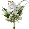 Elegant Handheld Simulation Bouquet: Calla Lilies and Tulips for Weddings, Photography, and Home Decor.