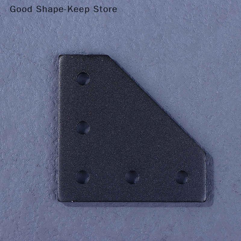 1Pc T/L Type 5 Hole Joint Board Plate Corner Angle Bracket Connection Joint Strip For T-shaped connecting plate Aluminum Profile