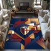 Bologna FC Soccer Football Pattern Soft Area Rug Non Slip Indoor Floor Carpet Sports Decor Mat for Bedroom