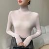 60-Count Yangzi High Neck Wool Sweater for Women - Fine Spun, Seamless, Thin Fit, Perfect for Spring & Autumn