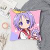 Anime Lucky Star Pillow Case Fashion Square Pillowcase Bedroom Sofa Room Ins Decoration Leisure
