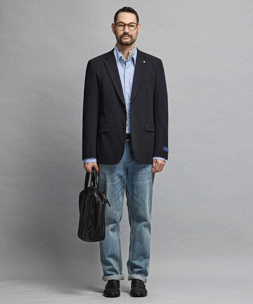 Stco [All Seasons] Tech-Poly Four-Way Stretch Essential Suit Jacket_Navy (Slim Fit)_Ssjvz22Ssn
