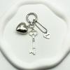 Unique Heart Shaped Keychain Mobile Phone Charm Elegant Jewelry Decoration Fashionable Accessory Portable Keychain