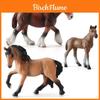 Ensemble de Figurines d'Animaux Chevaux PVC Durable Réaliste Collectionnable Décoration Pour Enfants et Cadeaux
