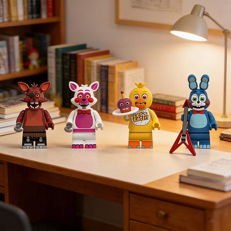 Freddy Fazbear Beautiful Toy Cartoon Bonnie Ornament Kaneki Ken Ornament Ken Kaneki Figures Anime Figure Decorations