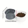 1pc-Pet Inclined Feed Bowl, Cat and Dog Dining Bowl, Pet Neck Protection