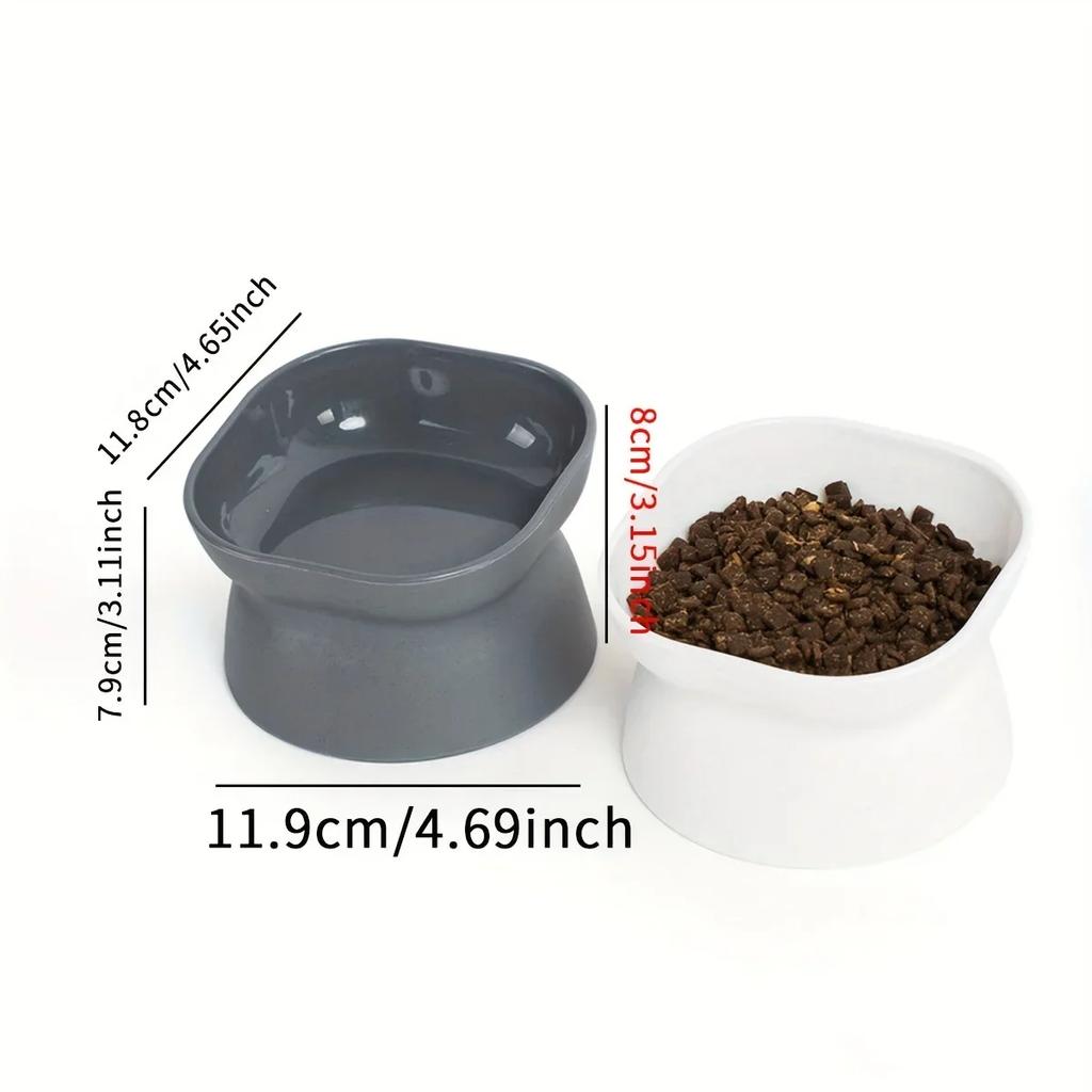 1pc-Pet Inclined Feed Bowl, Cat and Dog Dining Bowl, Pet Neck Protection
