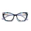 Blue Light Blocking Cat Eye Nearsighted Glasses For Women Spring Hinge TR90 Prescription Spectacles Diopter 0 -0.5 -0.75 To -6.0