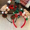 Christmas Headpiece Bear Design Hair Hoop Christmas Headband For Girls For Teens Party Holiday Celebration Birthday Festival