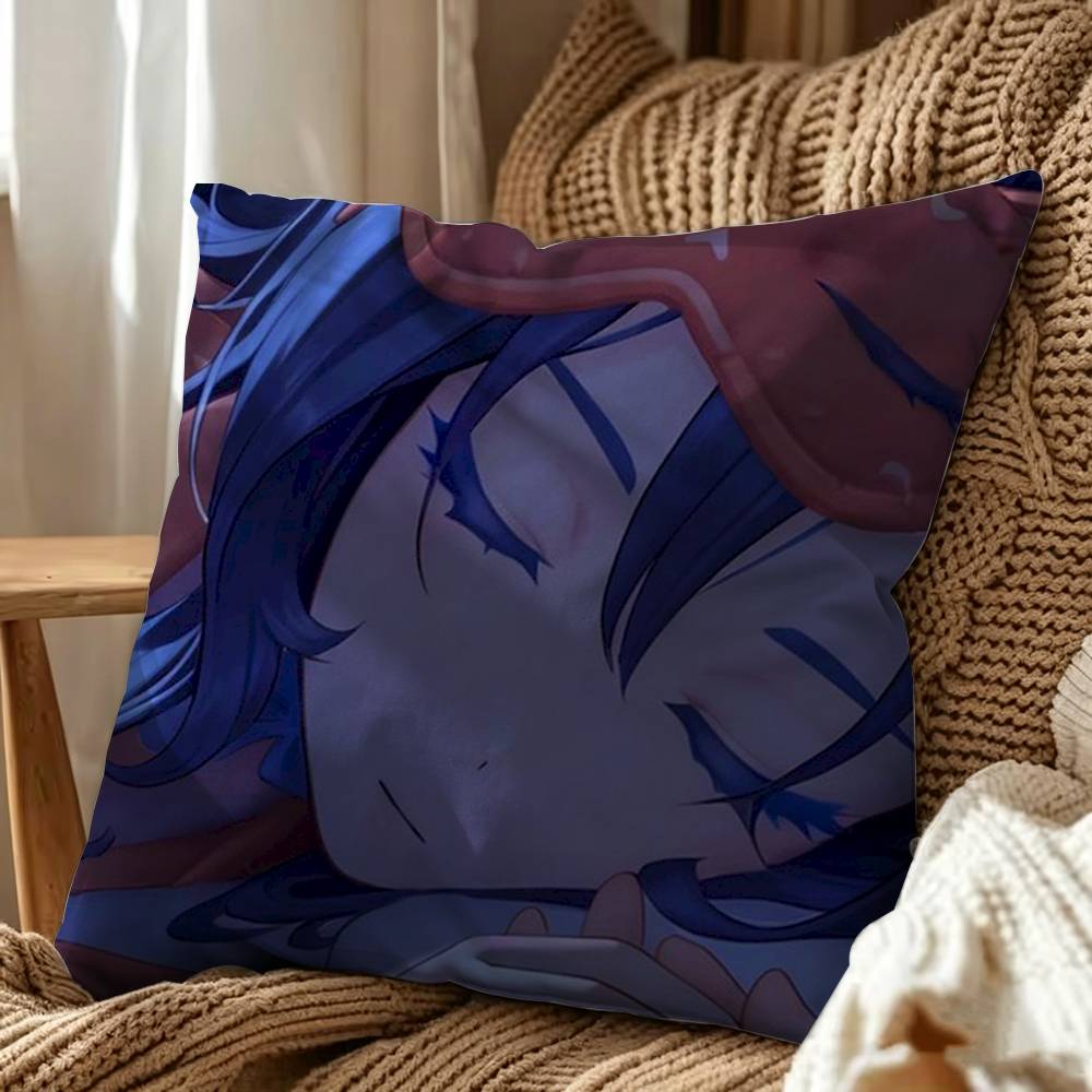 Game M-MiSide Mita Cute Square Double-Sided Printed Pillow Case Sofa Cushion Cover Bedroom Bedside Decor