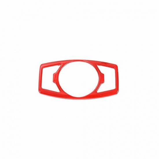 Car Headlight Switch Control Frame Cover 1* For Ford F-150 2015- Bright Red