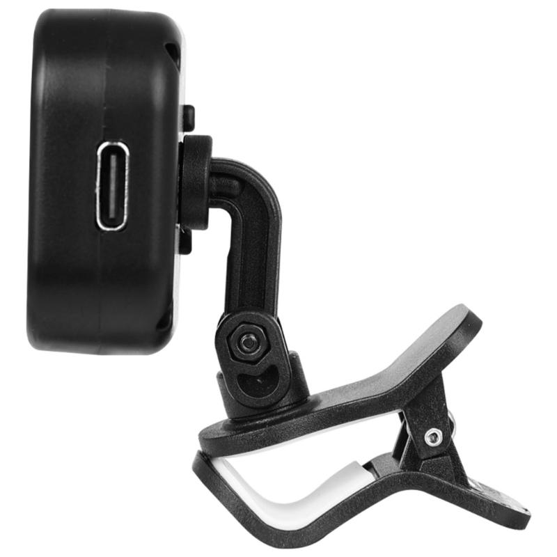 Rotating Guitar Tuner Professional Clip-On Tuner with Clear LCD Display Digital Electronic Tuner Guitar Accessories